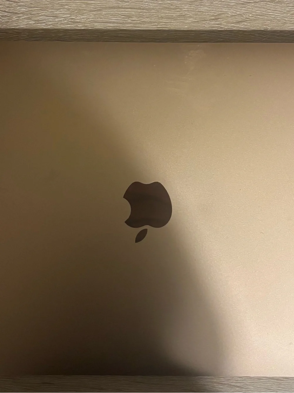 Apple Gold Laptop with Black Apple Logo
